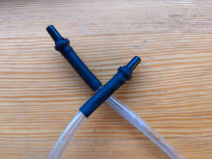 Vinyl Tubing with Couplers After Heat-Shrink